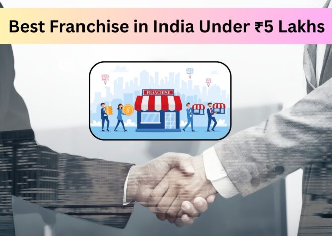 Best Franchise in India Under ₹5 Lakhs – A Guide for New Entrepreneurs